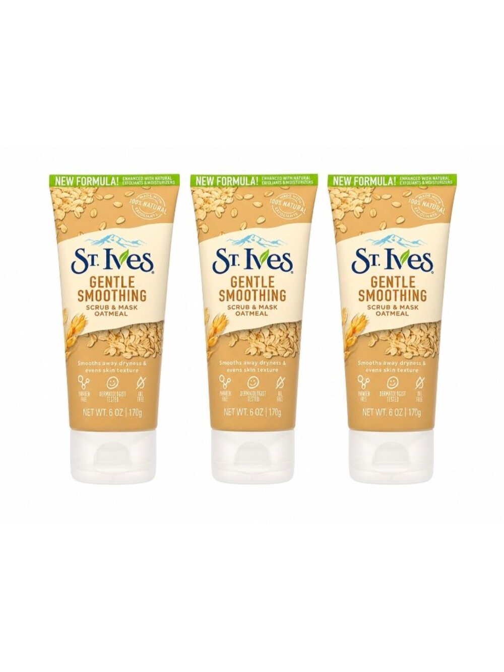 St. Ives Oatmeal Scrub & Mask Gentle Smoothing 3 Piece Set
